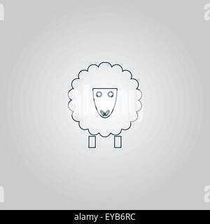 Schaf-Symbol Stock Vektor