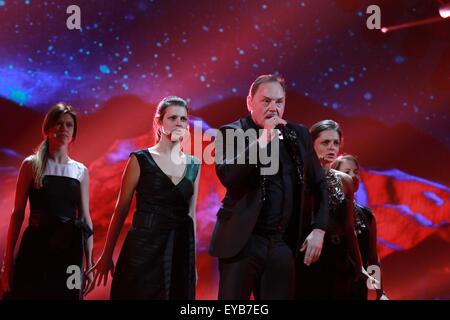 Finalrunde der European Song Contest 2015 (ESC) mit: Knez wo: Wien, Österreich bei: 23. Mai 2015 Stockfoto