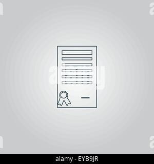 Zertifikat-symbol Stock Vektor