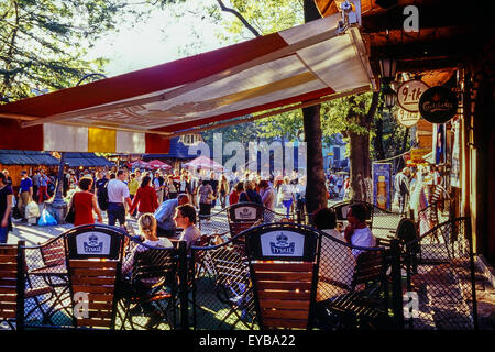 Krupowki Straße Haupteinkaufsstraße in Zakopane. Polen Stockfoto