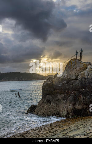 Saints Bay Harbour, Guernsey, Channel Islands. Stockfoto