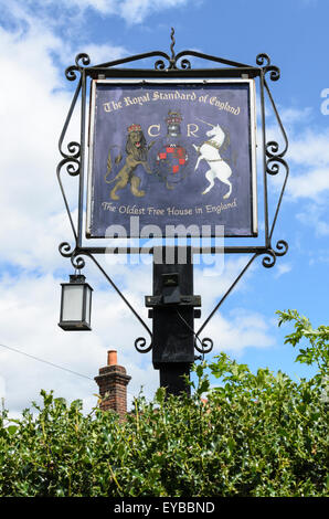 Die Royal Standard von England Pub, vierzig grün, Beaconsfield, Buckinghamshire UK ist die älteste Freehouse in England. Stockfoto