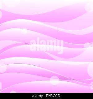 Vektor-abstrakte Magenta Hintergrund mit Wellen und Kreise Stock Vektor