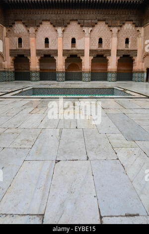 Die Ben Youssef Madrasa in Marrakesch, Marokko Stockfoto