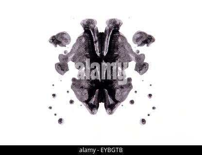 Abstraktes Bild symmetrisch, Rorschach-test Stockfoto