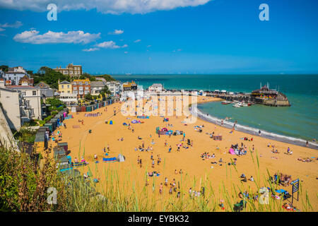 Der Strand von Viking Bay, Broadstairs, Kent Stockfoto