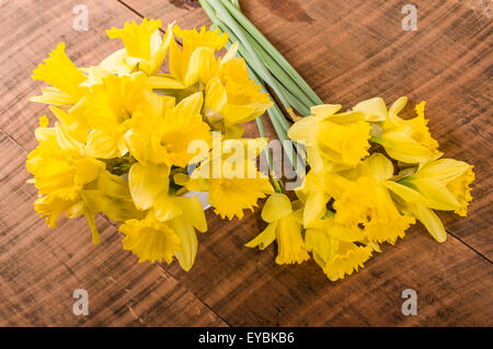 Frisch gepflückt Narzisse Blumen in einem bouquet Stockfoto