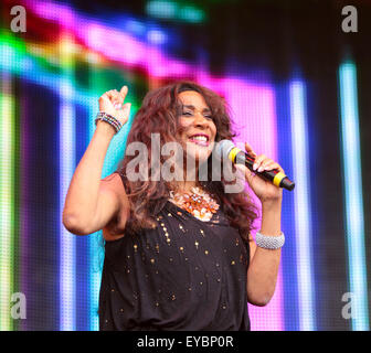 Perth, Schottland, Großbritannien. 26. Juli 2015. Schwester Schlitten singt am Rücklauf Festival Scone Palace Perth, Schottland, UK, Sonntag, 26. Juli 2015 Credit: Derek Allan/Alamy leben Nachrichten Stockfoto