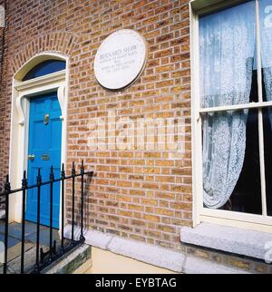 33 Synge Street, Dublin, Co. Dublin, Irland; Geburtsort von Shaw Stockfoto