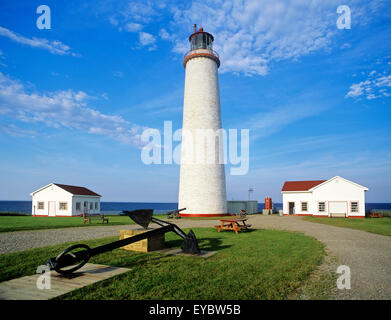 Nordamerika, Kanada, Quebec, Gaspe Halbinsel, Cap-des-Rosiers Leuchtturm National Historic Site Stockfoto