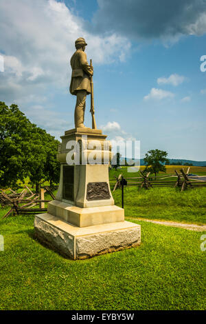 Statue am Antietam National Battlefield, Maryland. Stockfoto