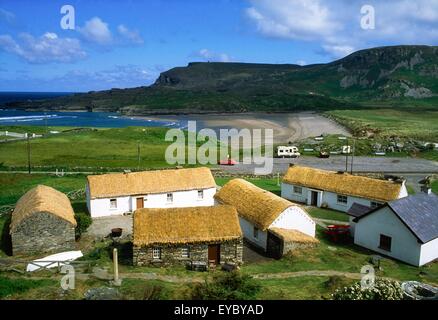 Glencolmcille Folk Museum, Glencolmcille, Co. Donegal, Irland Stockfoto