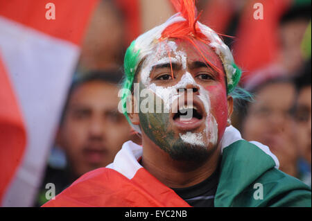 Philadelphia, Pennsylvania, USA. 26. Juli 2015. Mexiko-Fans während der Gold Cup Meisterschaft der Gold Cup-Spiel gespielt am Lincoln Financial Field in Philadelphia Pa (Credit-Bild: © Ricky Fitchett über ZUMA Draht) Stockfoto