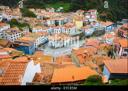 Cudillero Dorf. Asturien, Spanien, Europa. Stockfoto