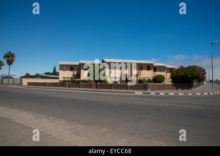 Walvis Bay, Namibia Afrika moderne Wohnhäuser Stockfoto