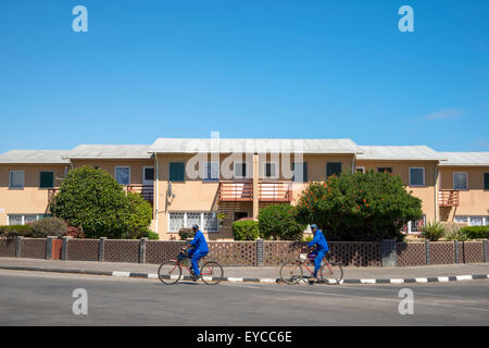 Walvis Bay, Namibia, Afrika-Wohnheime Stockfoto