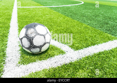 Sport Bereich mit Kunstrasen für Fußball oder Futsal spielen. Stockfoto