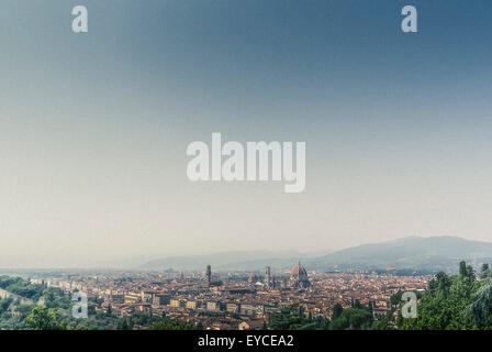 Kathedrale von Florenz oder Dom mit Kuppel, entworfen von Filippo Brunelleschi. Florenz, Italien. Stockfoto