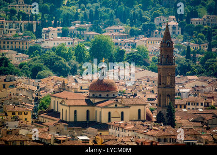 Die Basilika Santa Maria del Santo Spirito. Florenz, Italien. Stockfoto