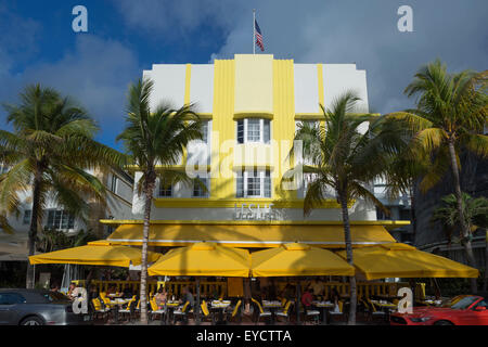 LESLIE HOTEL (© ALBERT ANIS 1937) OCEAN DRIVE SOUTH BEACH MIAMI BEACH FLORIDA USA Stockfoto