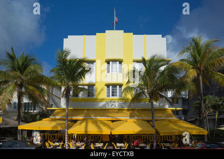 LESLIE HOTEL (© ALBERT ANIS 1937) OCEAN DRIVE SOUTH BEACH MIAMI BEACH FLORIDA USA Stockfoto