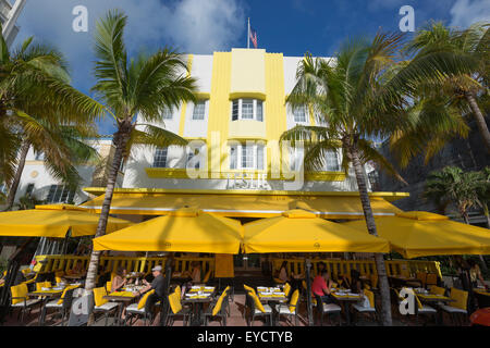 LESLIE HOTEL (© ALBERT ANIS 1937) OCEAN DRIVE SOUTH BEACH MIAMI BEACH FLORIDA USA Stockfoto