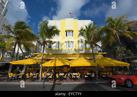 LESLIE HOTEL (© ALBERT ANIS 1937) OCEAN DRIVE SOUTH BEACH MIAMI BEACH FLORIDA USA Stockfoto