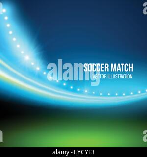 Fußballspiel, Stadion. Vektor-illustration Stock Vektor