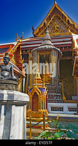 Tailândia, Bangkok, Thailand traditionelle thailändische Architektur Grand Palace Bangkok Stockfoto