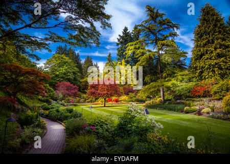 Butchart Gardens in Victoria, Vancouver Island, British Columbia, Kanada Stockfoto