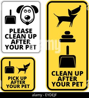 Hunde Schilder Stock Vektor