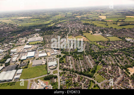 Luftaufnahme von Sudbury in Suffolk, UK Stockfoto