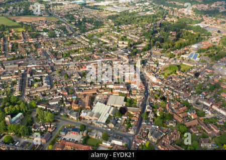 Luftbild-Ansicht von Sudbury in Suffolk, UK Stockfoto