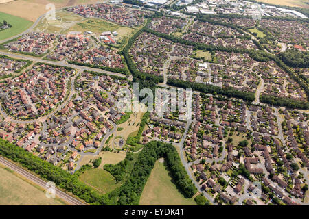 Die Moreton Hall-Wohnsiedlung in Bury St Edmunds, Suffolk, UK Stockfoto