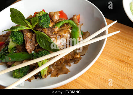 Betrunkenen Thai Nudelgericht Stockfoto