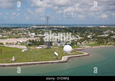 Luftaufnahme der Naval Air Station Key West, Florida, Vereinigte Staaten von Amerika Stockfoto