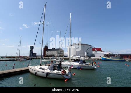 Hafen von Visby, Insel Gotland, Schweden Stockfoto