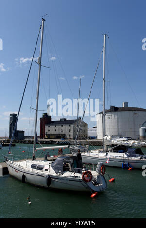 Hafen von Visby, Insel Gotland, Schweden Stockfoto