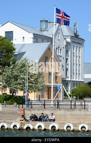 Universität und Hafen von Visby, Insel Gotland, Schweden Stockfoto