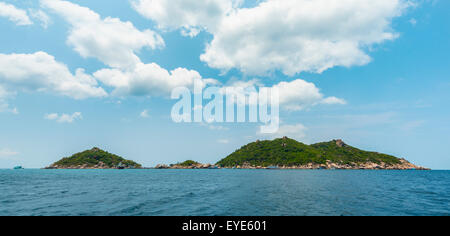 Koh Nang Yuan oder Nangyuan Insel, in der Nähe von Koh Tao Golf von Thailand, Thailand Stockfoto