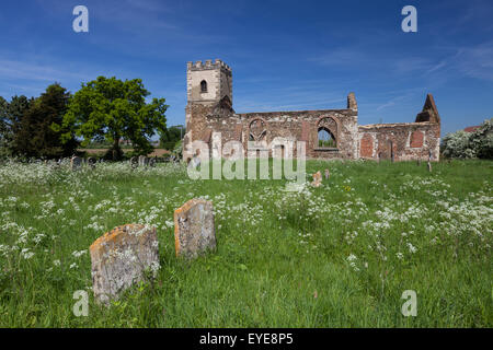 All Saints Church, Segenhoe alte Kirche, in der Nähe von Ridgemont, Bedfordshire, England Stockfoto