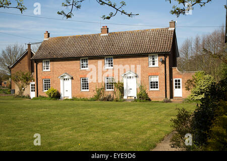 Doppelhaushälfte wohnen, Shottisham, Suffolk, England, UK Stockfoto