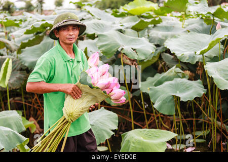 Bar-Garten in der Nähe von West-See in Hanoi, Vietnam am 25. Juli 2015 Stockfoto