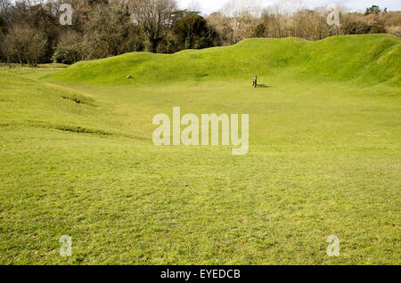 Römisches Amphitheater, Cirencester, Gloucestershire, England, UK Stockfoto