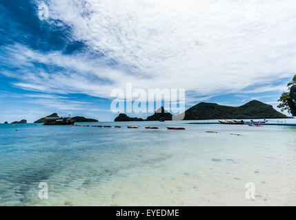 Blick Punkt des Ang Thong Nationalpark Inseln, Thailand Stockfoto