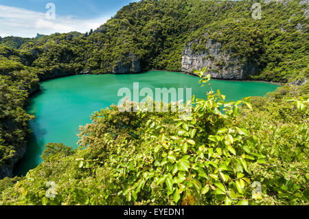 Blick Punkt des Ang Thong Nationalpark Inseln, Thailand Stockfoto