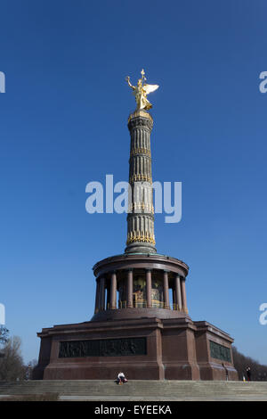 Die Siegessäule (siegessaeule), Berlin, Deutschland Stockfoto