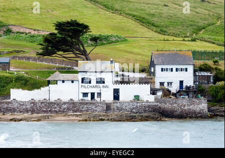 Die Sardelle Inn auf Burgh Island, Bigbury-sur-mer, Devon, England, UK Stockfoto