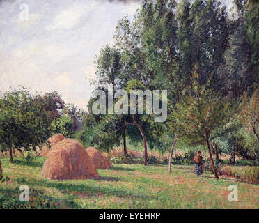 Camille Pissarro (1830-1903). Französischer Maler. Heuhaufen, Morgen, Eragny, 1899. Öl auf Leinwand. Stockfoto