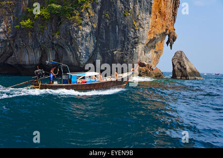 Thailand Thailand Koh Phi Phi Strand Maya Bay auf Koh Phi Phi Leh island Stockfoto